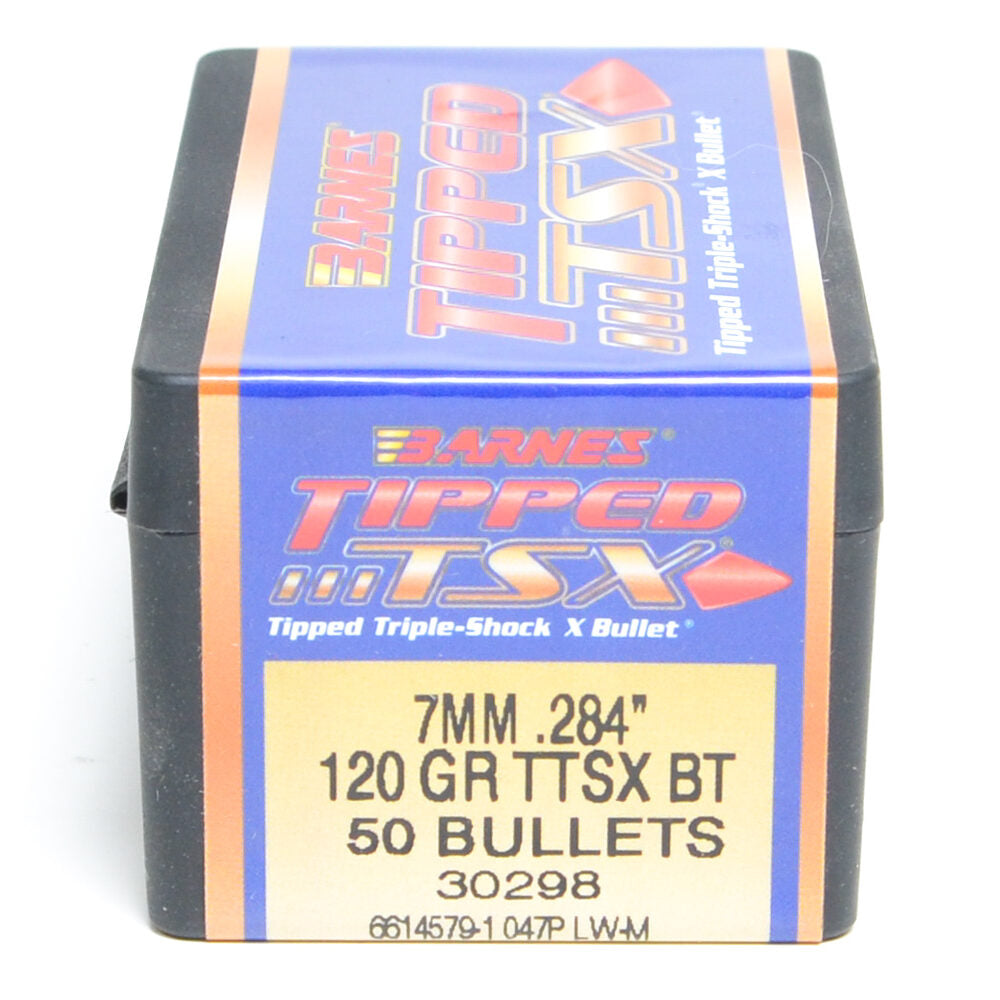Barnes .284 Diameter 120 Grain Polymer Tip TTSX 50 Count Bullets