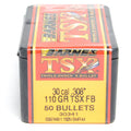 Barnes .308 Diameter 110 Grain Solid Hollow Point TSX 50 Count Bullets
