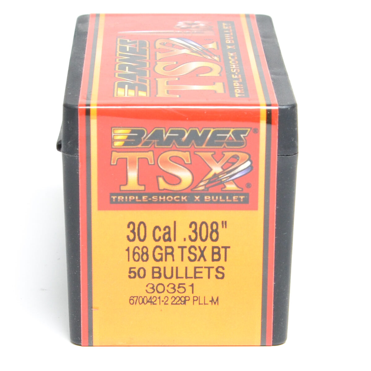 Barnes .308 Diameter 168 Grain Solid Hollow Point TSX 50 Count Bullets