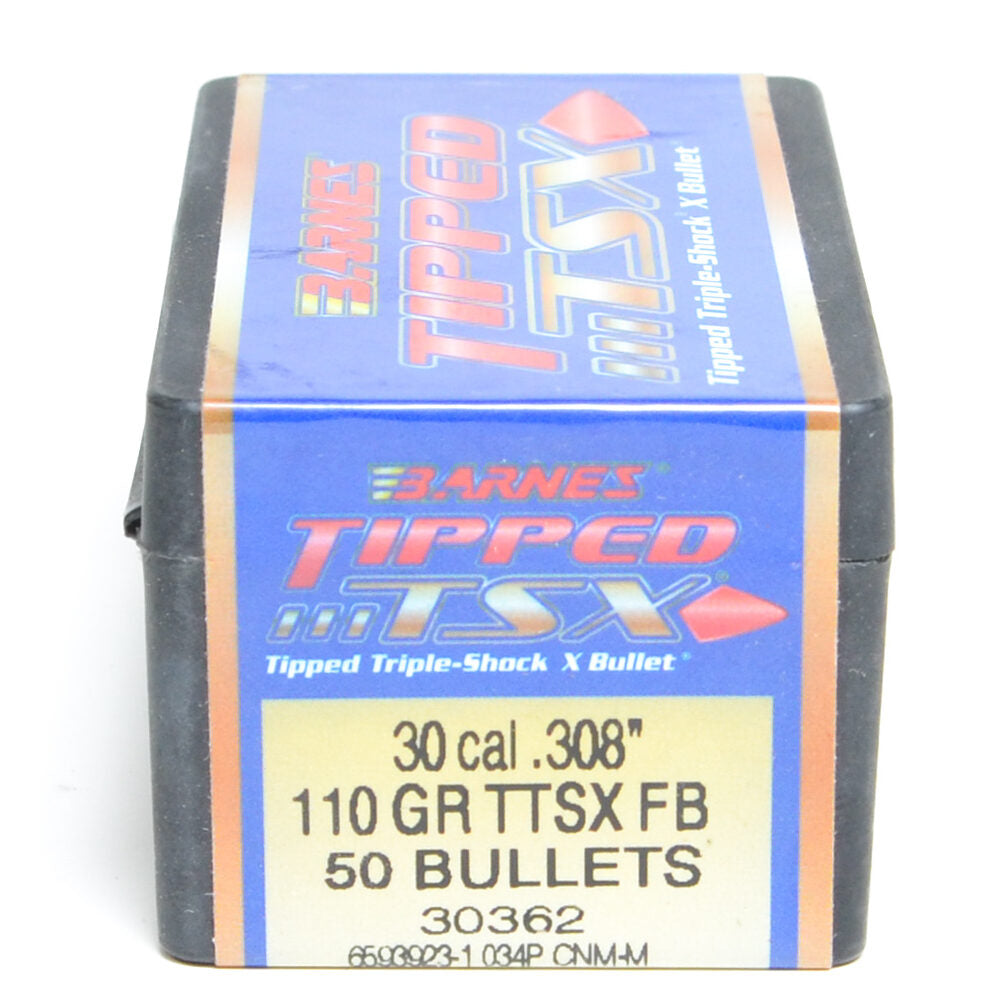 Barnes .308 Diameter 110 Grain Polymer Tip TTSX 50 Count Bullets