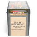 Barnes .308 Diameter 155 Grain Boat Tail Hollow Point Match Burner 100 Count Bullets
