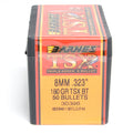 Barnes .323 Diameter 180 Grain Solid Hollow Point TSX 50 Count Bullets