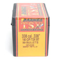 Barnes .338 Diameter 185 Grain Solid Hollow Point TSX 50 Count Bullets