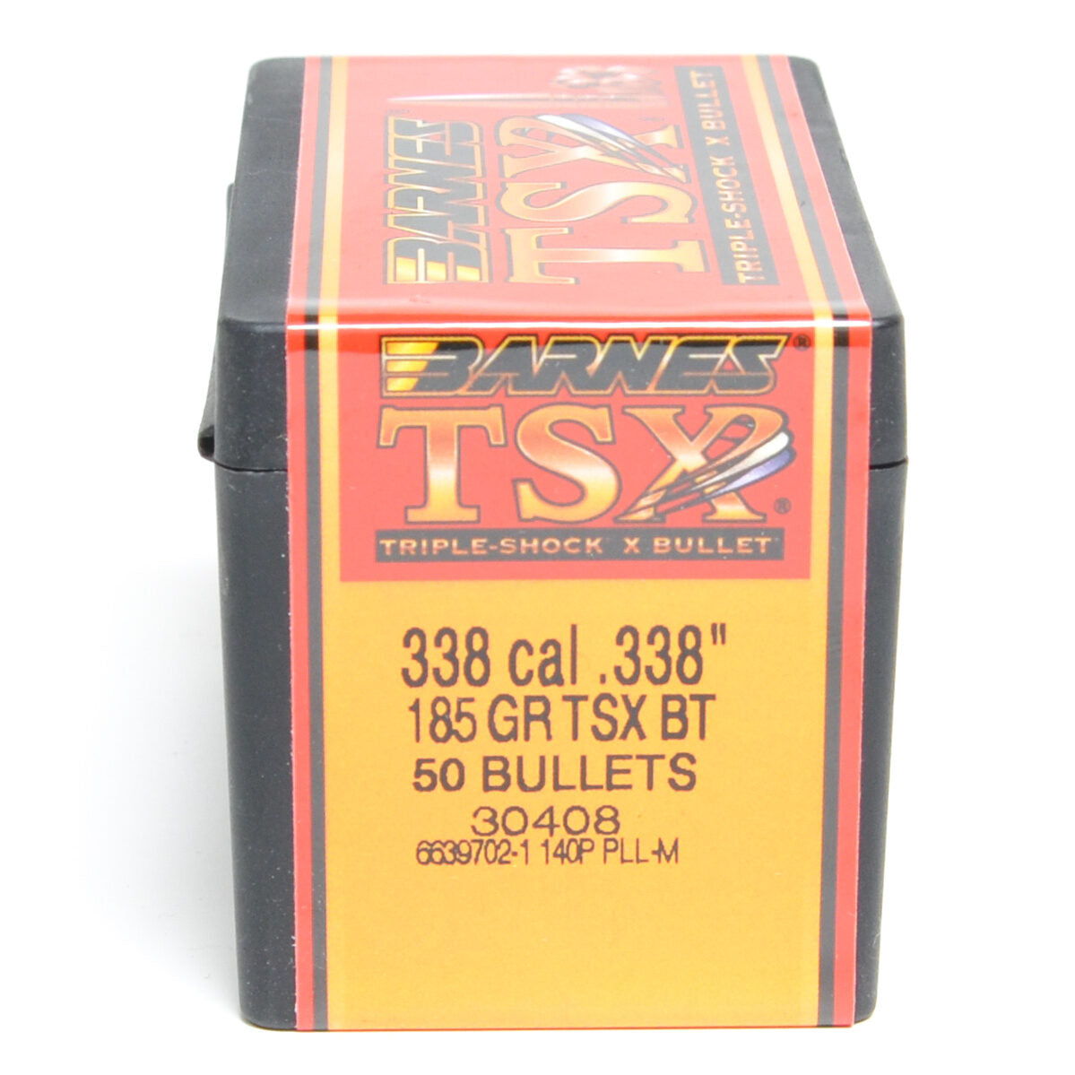 Barnes .338 Diameter 185 Grain Solid Hollow Point TSX 50 Count Bullets