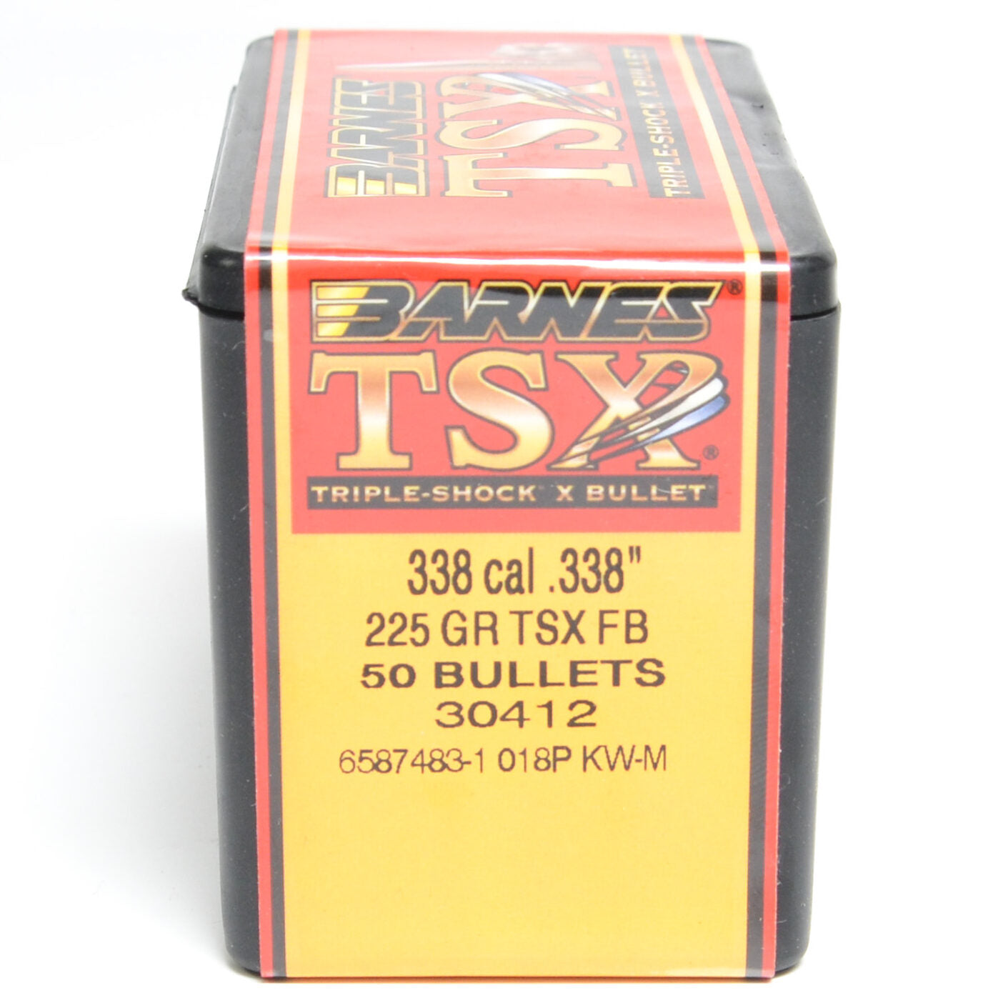 Barnes .338 Diameter 225 Grain Solid Hollow Point TSX 50 Count Bullets