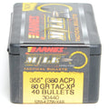 Barnes .355 Diameter 80 Grain Jacketed Hollow Point TAC-XP 40 Count Bullets (380 ACP)