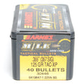 Barnes .355 Diameter 125 Grain Jacketed Hollow Point TAC-XP 40 Count Bullets (357 Sig)