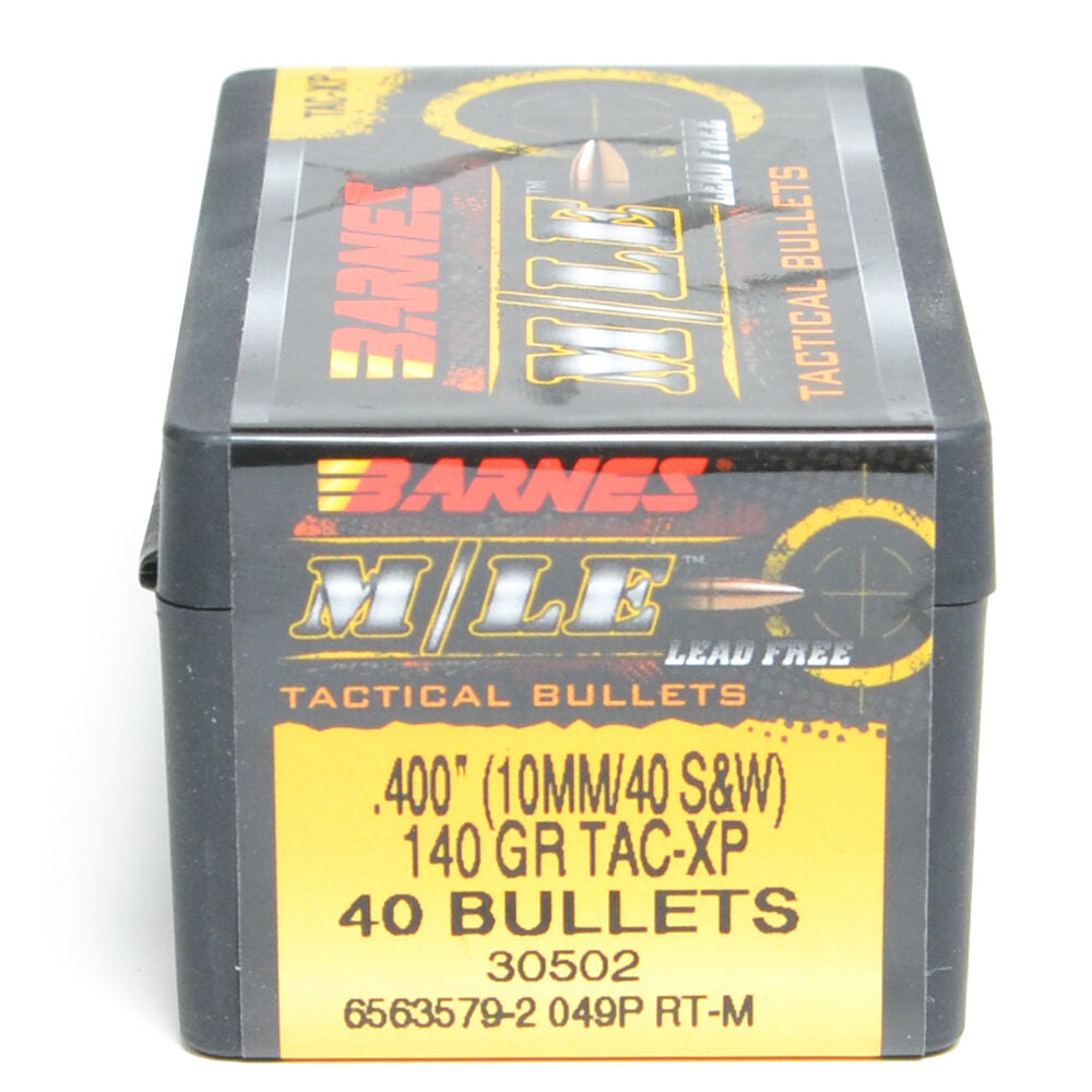 Barnes .400 Diameter 140 Grain Jacketed Hollow Point TAC-XP 40 Count Bullets