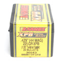 Barnes .429 Diameter 225 Grain Jacketed Hollow Point XPB 20 Count Bullets