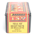 Barnes .458 Diameter 300 Grain Solid Hollow Point TSX 20 Count Bullets