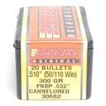 Barnes .510 Diameter 300 Grain Flat Base Flat Point Original 20 Count Bullets