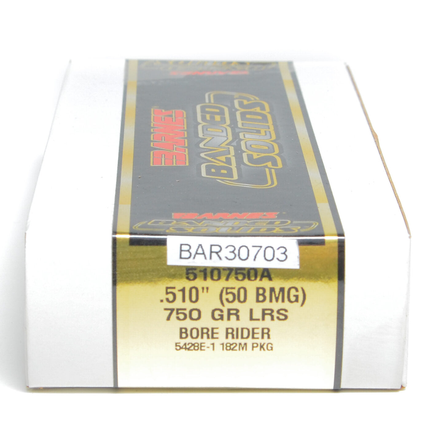 Barnes .510 Diameter 750 Grain Spitzer Banded Solid Bore Rider 20 Count Bullets