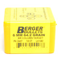 Berger .243 Diameter 65 Grain Boat Tail Hollow Point Target Bullets