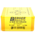 Berger .243 Diameter 90 Grain Boat Tail Hollow Point Target Bullets