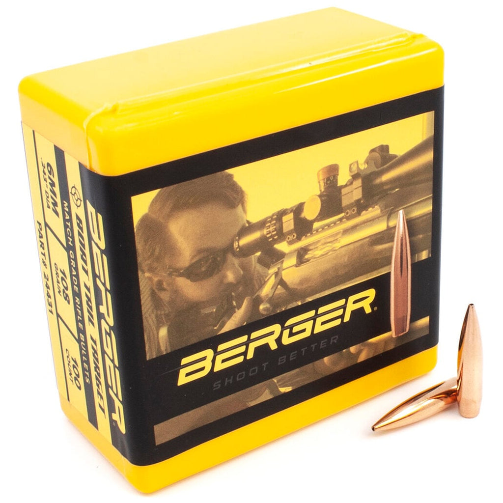 Berger .243 / 6mm 108 Grain Target Boat Tail (100)