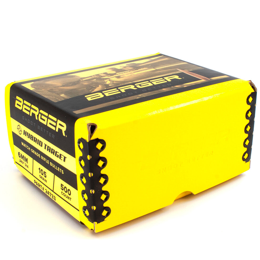 Berger .243 / 6mm 105 Grain Match Hybrid Target (500)