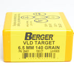 Berger .264 Diameter 140 Grain Open Tip Match Target VLD Bullets