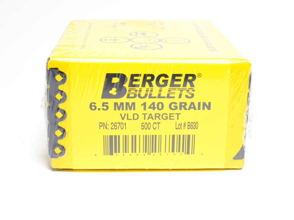 Berger .264 Diameter 140 Grain Open Tip Match Target VLD Bullets