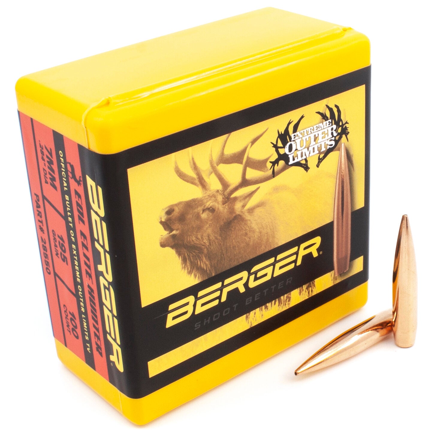 Berger .284 / 7mm 195 Grain Elite Hunter Bullet Extreme Outer Limits (100)