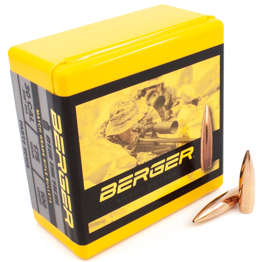 Berger .308 / 30 175 Grain Open Tip Match Tactical (100)