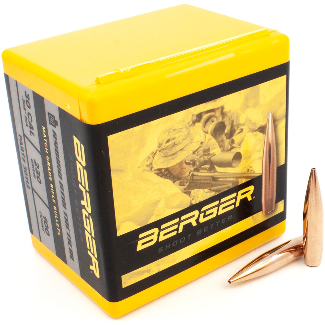 Berger .308 / 30 230 Grain Tactical Hybrid Open Tip Match (100)