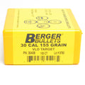 Berger .308 Diameter 155 Grain Boat Tail Hollow Point Low Drag 100 Count Bullets