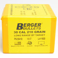 Berger .308 Diameter 210 Grain Boat Tail Hollow Point Long Range 100 Count Bullets