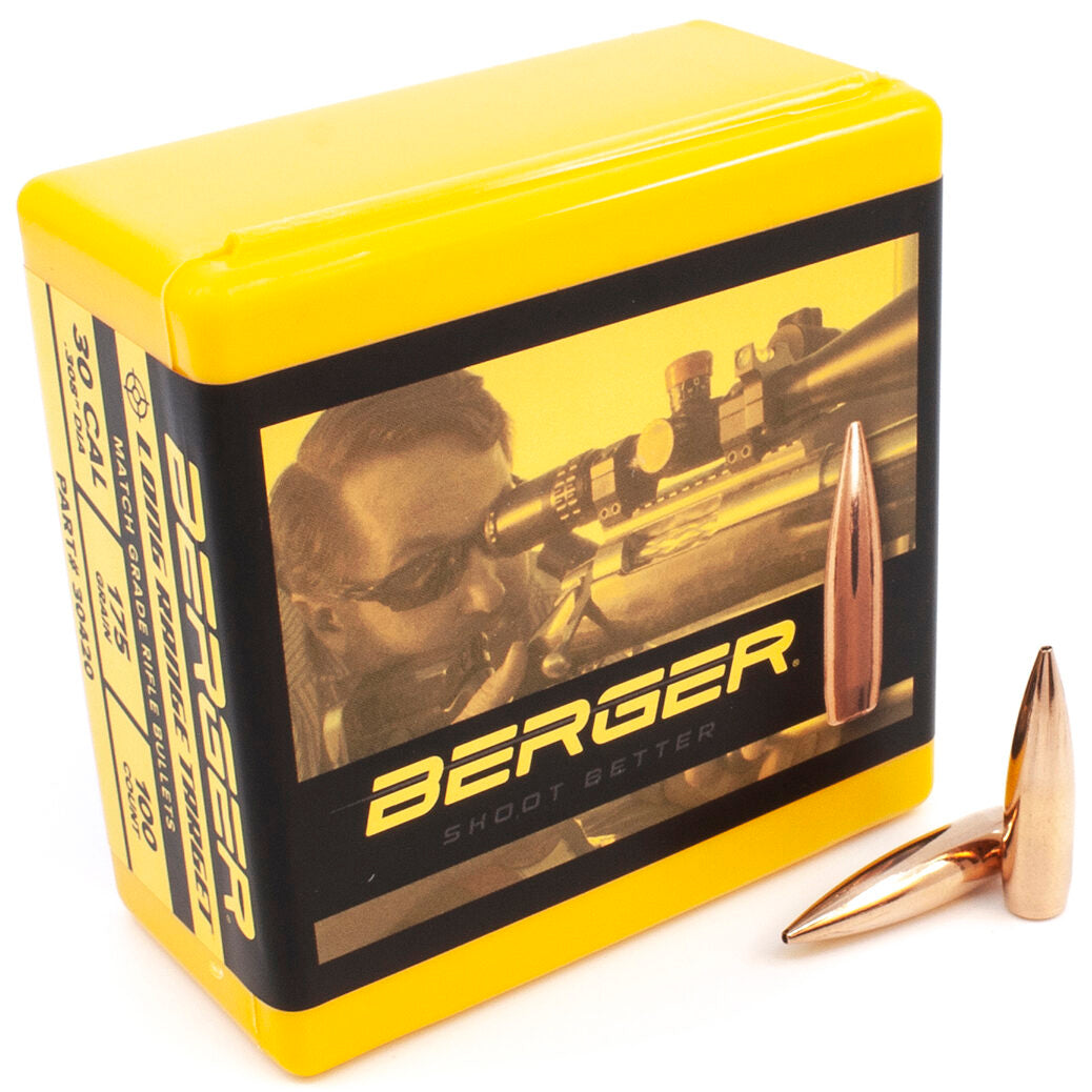 Berger .308 / 30 175 Grain Target Boat Tail Long Range (100)