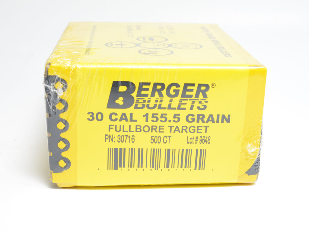 Berger .308 Diameter 155.5 Grain Boat Tail Hollow Point Fullbore Target Bullets