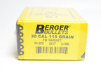 Berger .308 Diameter 115 Grain Hollow Point Flat Base Target Bullets
