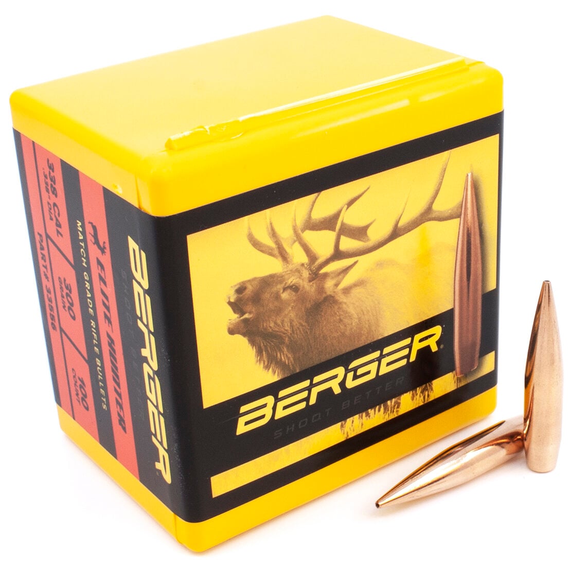 Berger .338 / 338 300 Grain Elite Hunter (100)