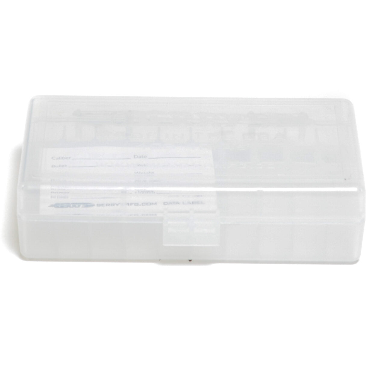 Berrys Ammo Box 10mm/45 Acp Hinged Top 50 Clear 50/Cs