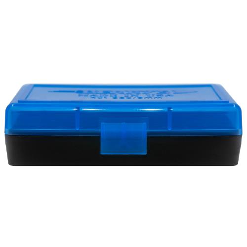 Berrys Ammo Box 380/9mm Hinged Top 50 #401 Blue 50/Cs