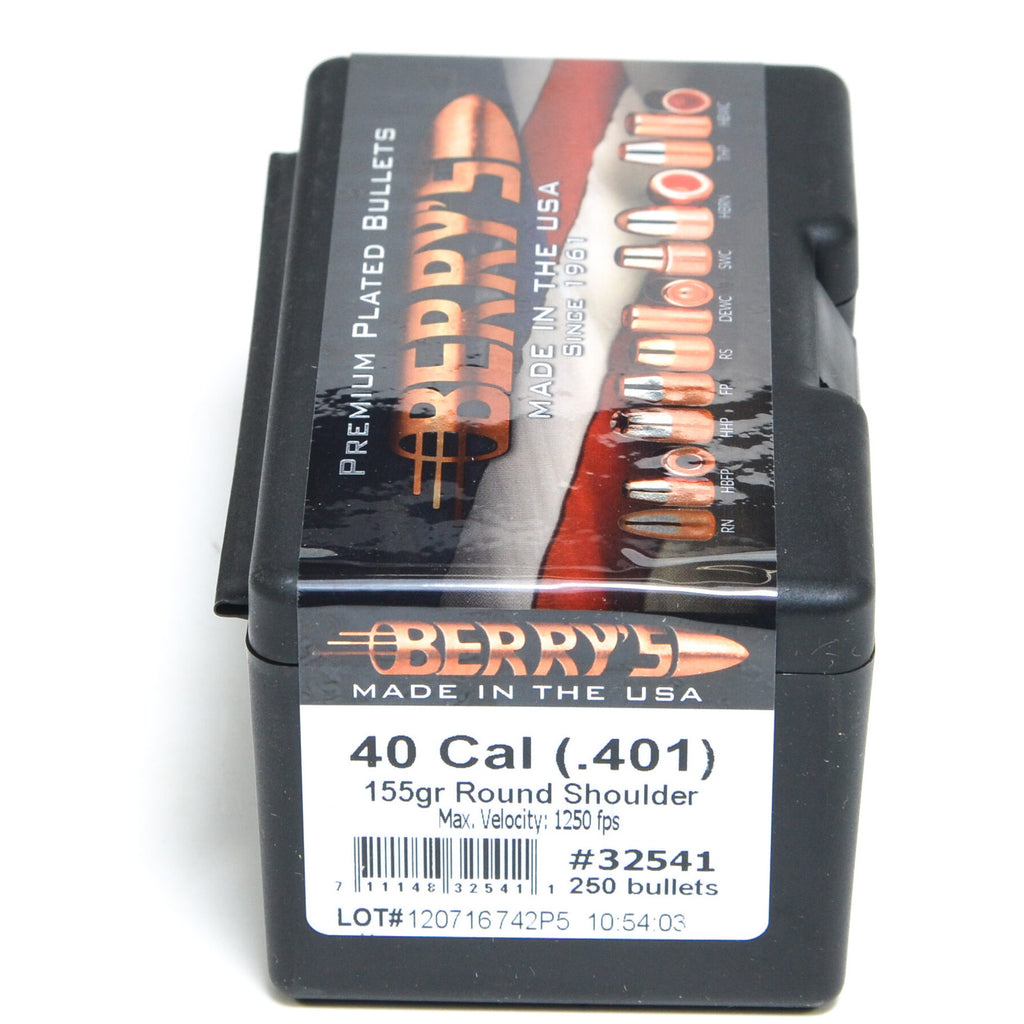 Berry's .401 Diameter 155 Grain Round Shoulder Bullets