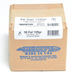 Berry's .357 Diameter 125 Grain Flat Point Bullets (38 Special, 357 Magnum)