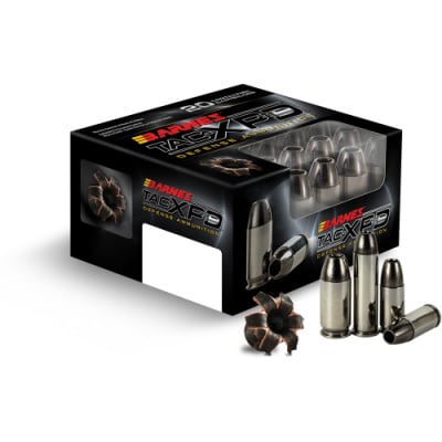 Barnes Ammunition 45 ACP +P 185 Grain Solid Hollow Point 20 Count