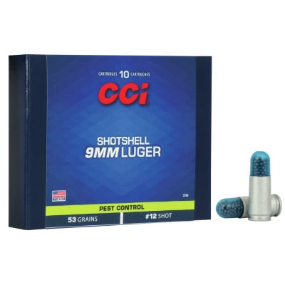 CCI Ammunition 9mm Luger 53 Grain Shotshell 10 Count