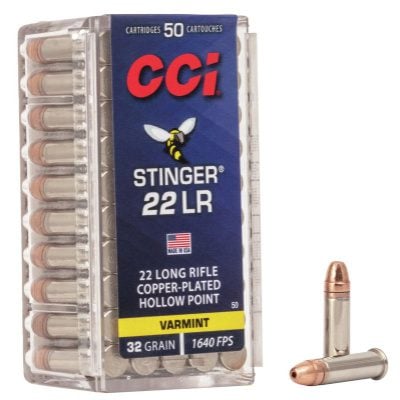 CCI Ammunition 22 Long Rifle 32 Grain Plated Hollow Point 50 Count