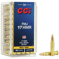CCI Ammunition 17 HMR 20 Grain Full Metal Jacket 50 Count