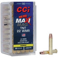 CCI Ammunition 22 Winchester Magnum Rimfire (WMR) 30 Grain Jacketed Hollow Point 50 Count