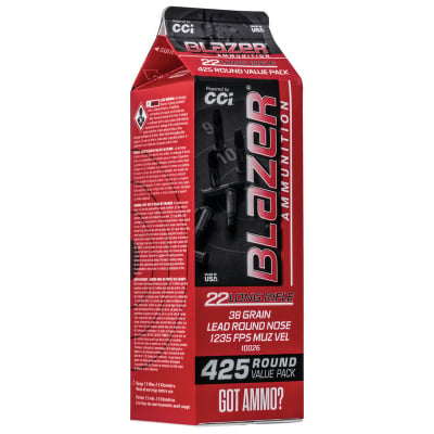 CCI Ammunition 22 Long Rifle 38 Grain Lead Round Nose 425 Count