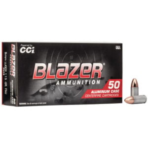 Blazer Ammunition 9mm Luger 115 Grain Full Metal Jacket 50 Count