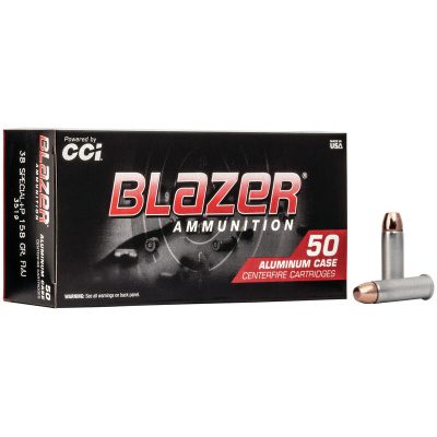 Blazer Ammunition 38 Special +P 158 Grain Full Metal Jacket 50 Count