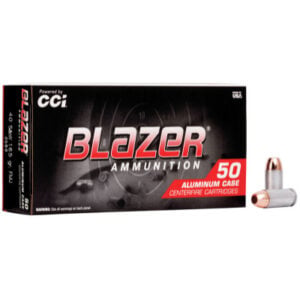 Blazer Ammunition 40 S&W 165 Grain Full Metal Jacket 50 Count