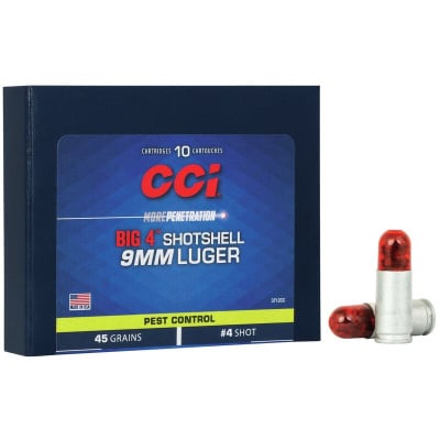 CCI Ammunition 9mm Luger 45 Grain Shotshell 10 Count
