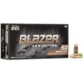 Blazer Ammunition 9mm Luger 115 Grain Full Metal Jacket 50 Count