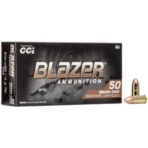 Blazer Ammunition 9mm Luger 115 Grain Full Metal Jacket 50 Count