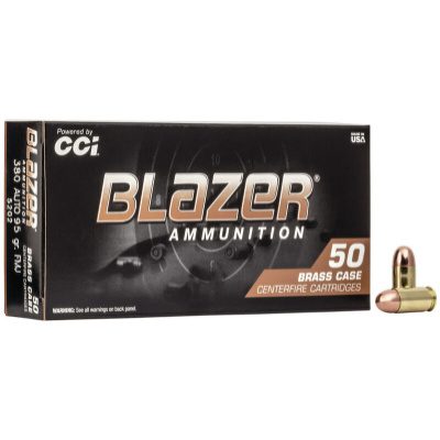 Blazer Ammunition 380 ACP 95 Grain Full Metal Jacket 50 Count