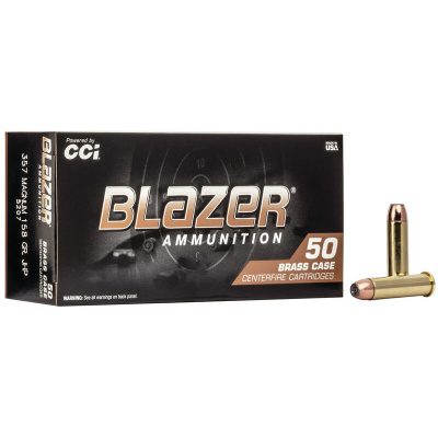Blazer Ammunition 357 Magnum 158 Grain Jacketed Hollow Point 50 Count