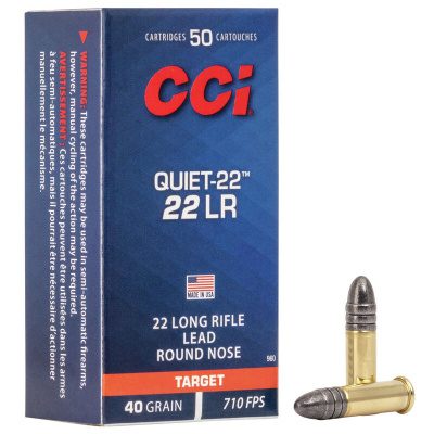 CCI Ammunition 22 Long Rifle 40 Grain Lead Round Nose 50 Count